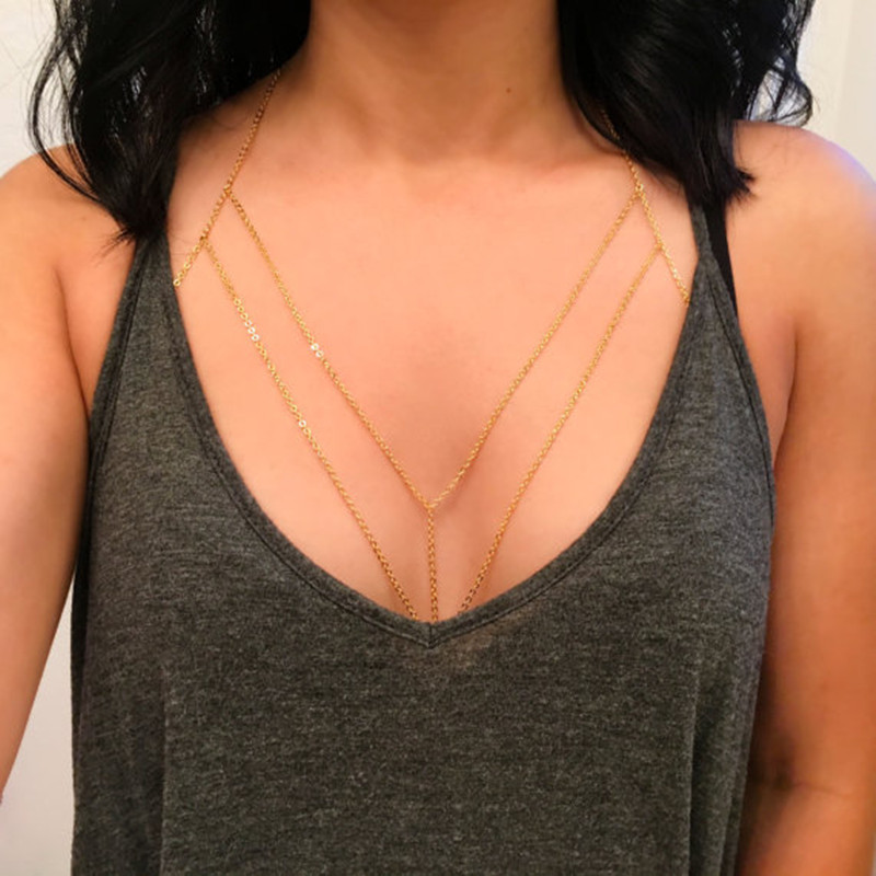 Body Jewelry Retainers - Sex Staggered Body Chain For Women