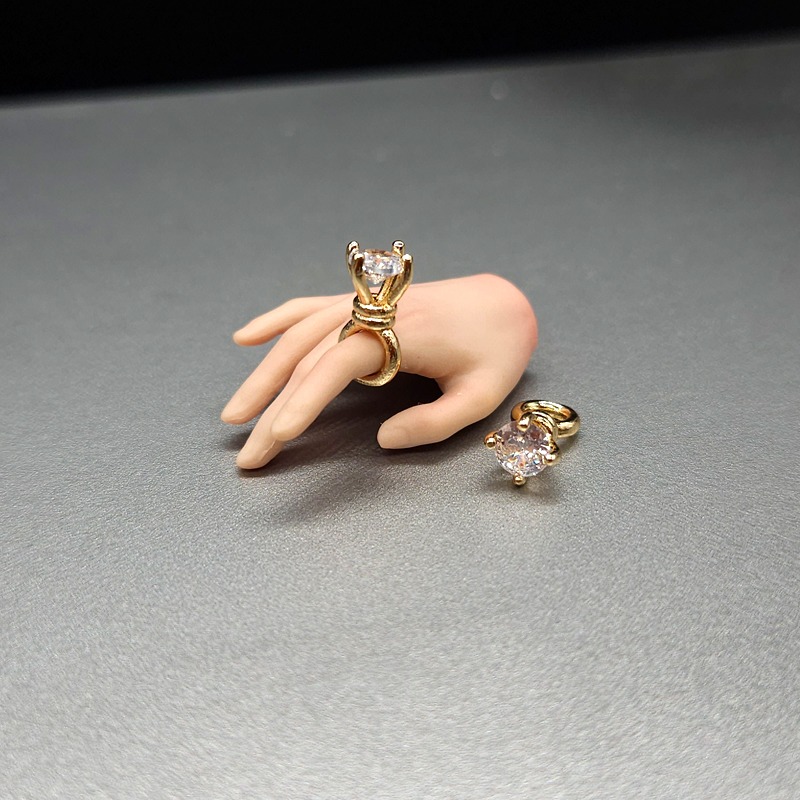 Body Jewelry Real Diamonds - 1/3 Scale Mini Jewelry Diamond Ring