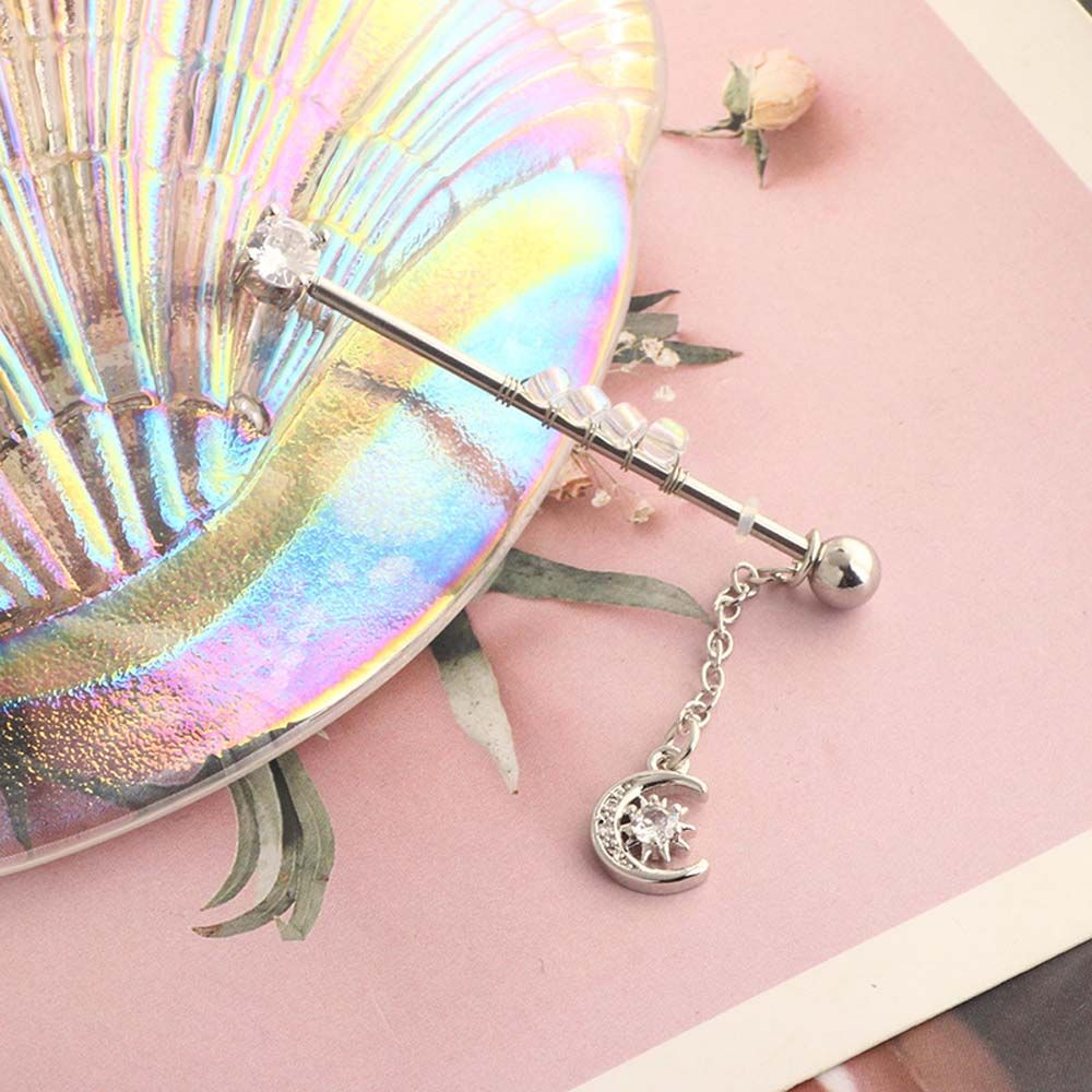 Industrial Barbell Long - Jewelry Girls Gift Punk Style Piercing