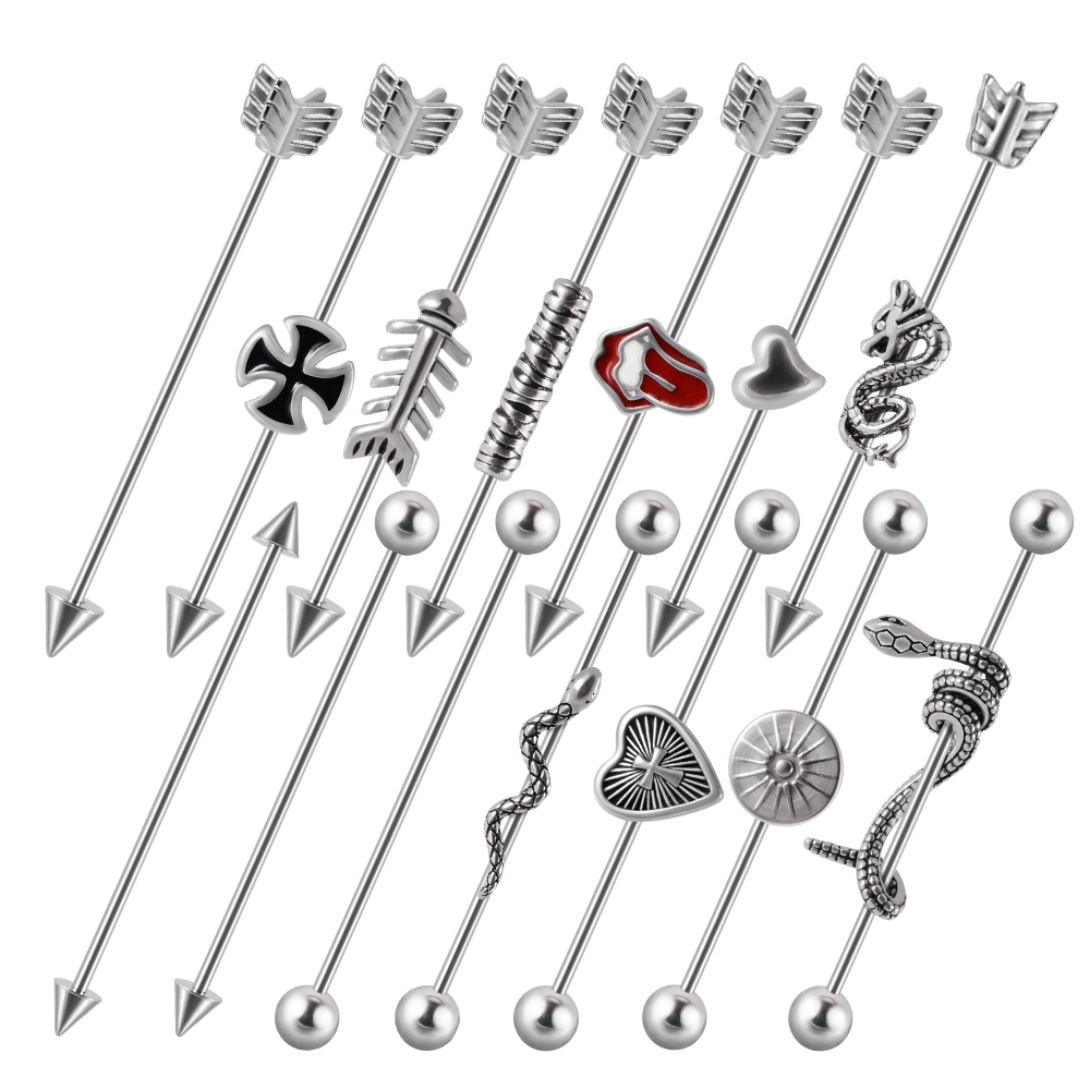 Industrial Barbell Long - 1PC Stainless Steel Man Industrial Barbell