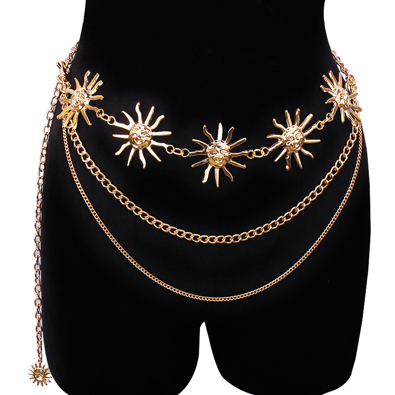 Body Jewelry Dress - Chunky Multilayer Punk Gothic Moon Sun