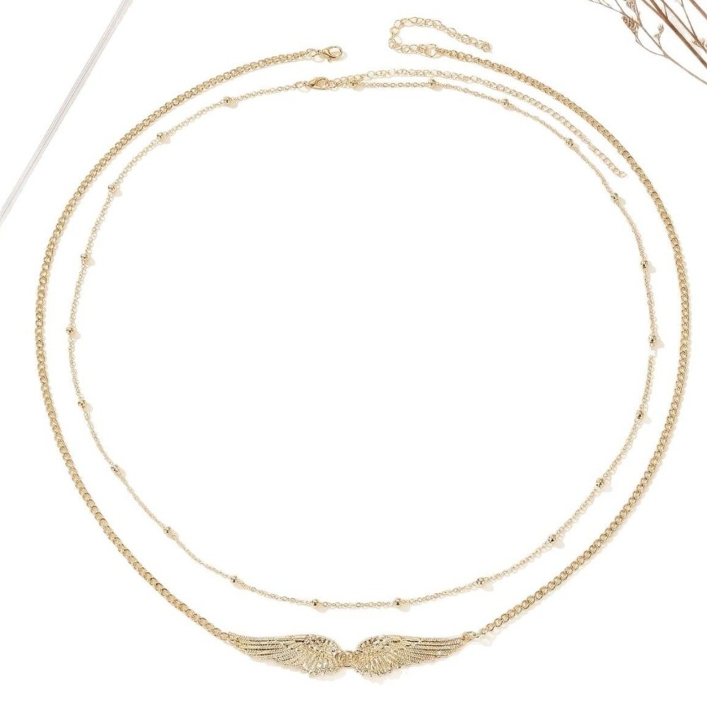 Body Jewelry Waist Chains - Trendy Elegant Double Layer Wings Body
