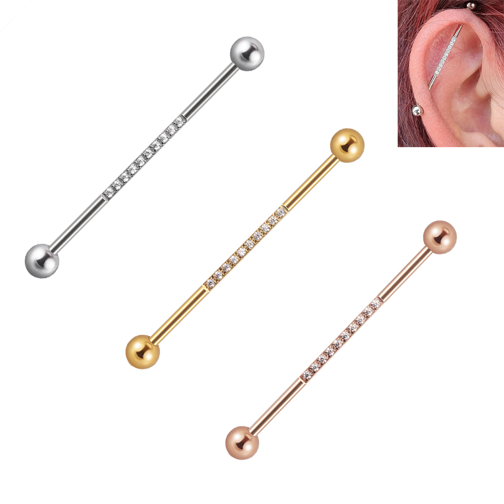 Industrial Barbell Long - 1/3Pcs Stainless Steel Industrial Barbell Long