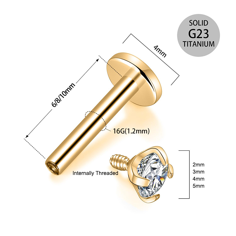 16G Titanium Internally Thread - Body Jewelry Titanium review and price