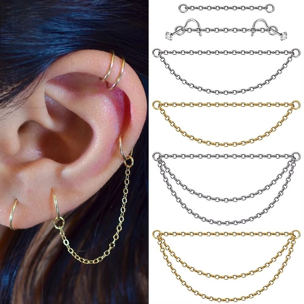 Fashion Titanium Nose Chain Th - Body Jewelry Titanium review and price