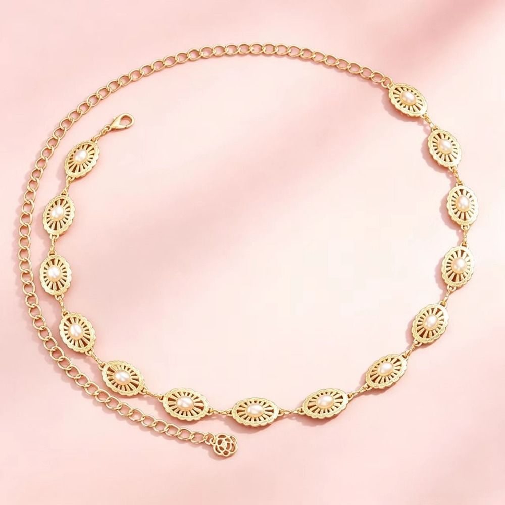Retro Metal Chain Waist Belt M - Body Jewelry Waist Chains review and price