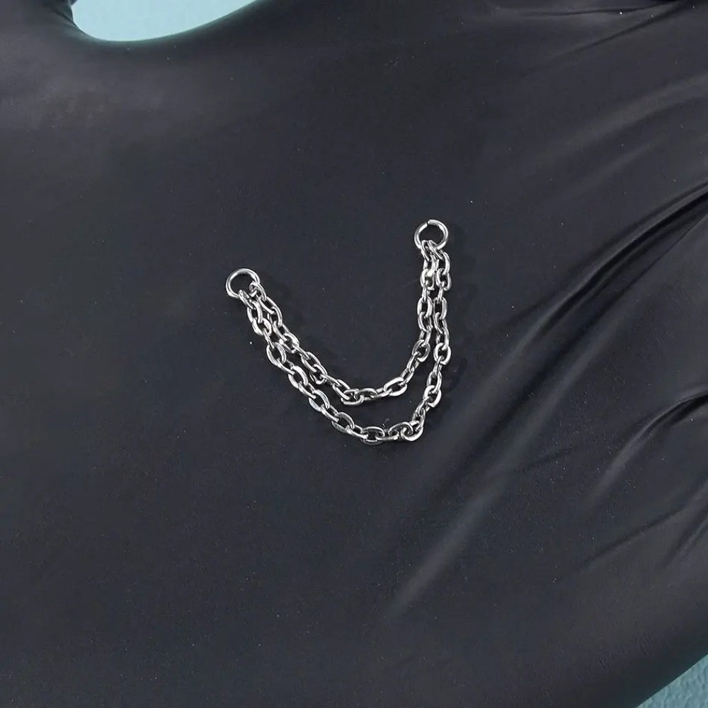 Titanium Nose Chain Three Laye - Body Jewelry Titanium review and price