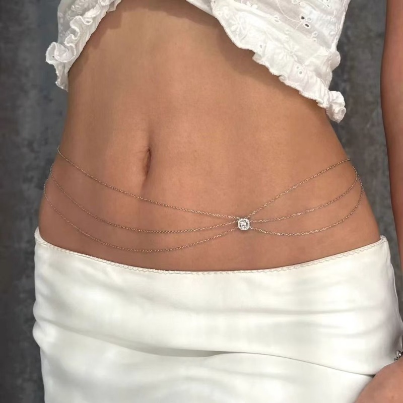 Summer  Hot Metal Waist Chain  - Body Jewelry Dress review and price
