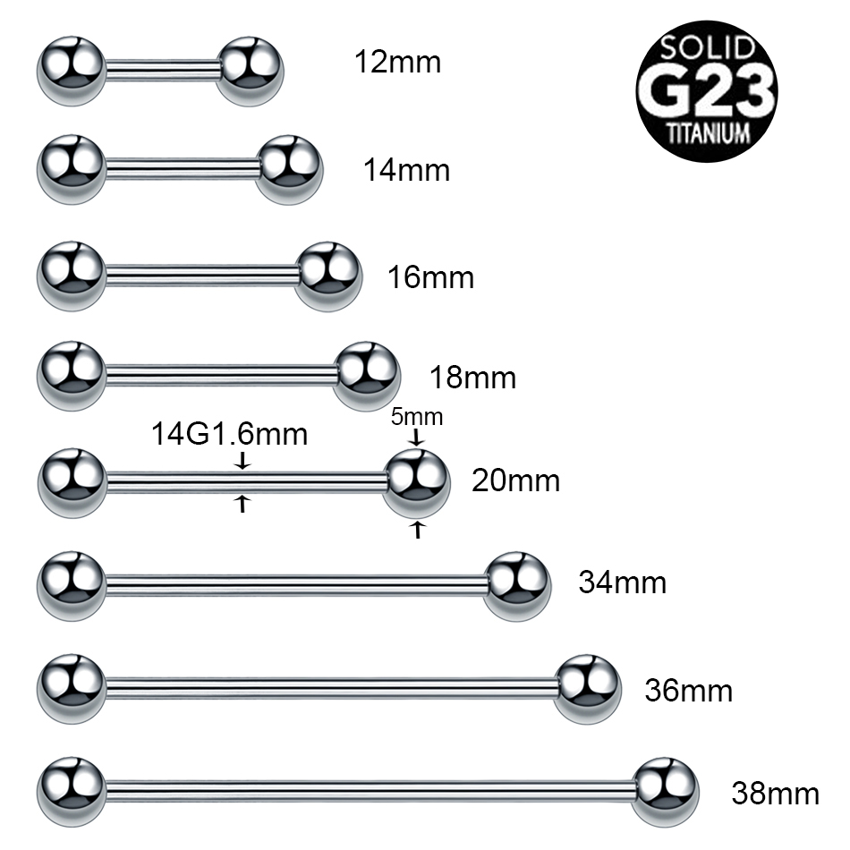 1/5PCS Titanium External Threa - Industrial Barbell Long review and price