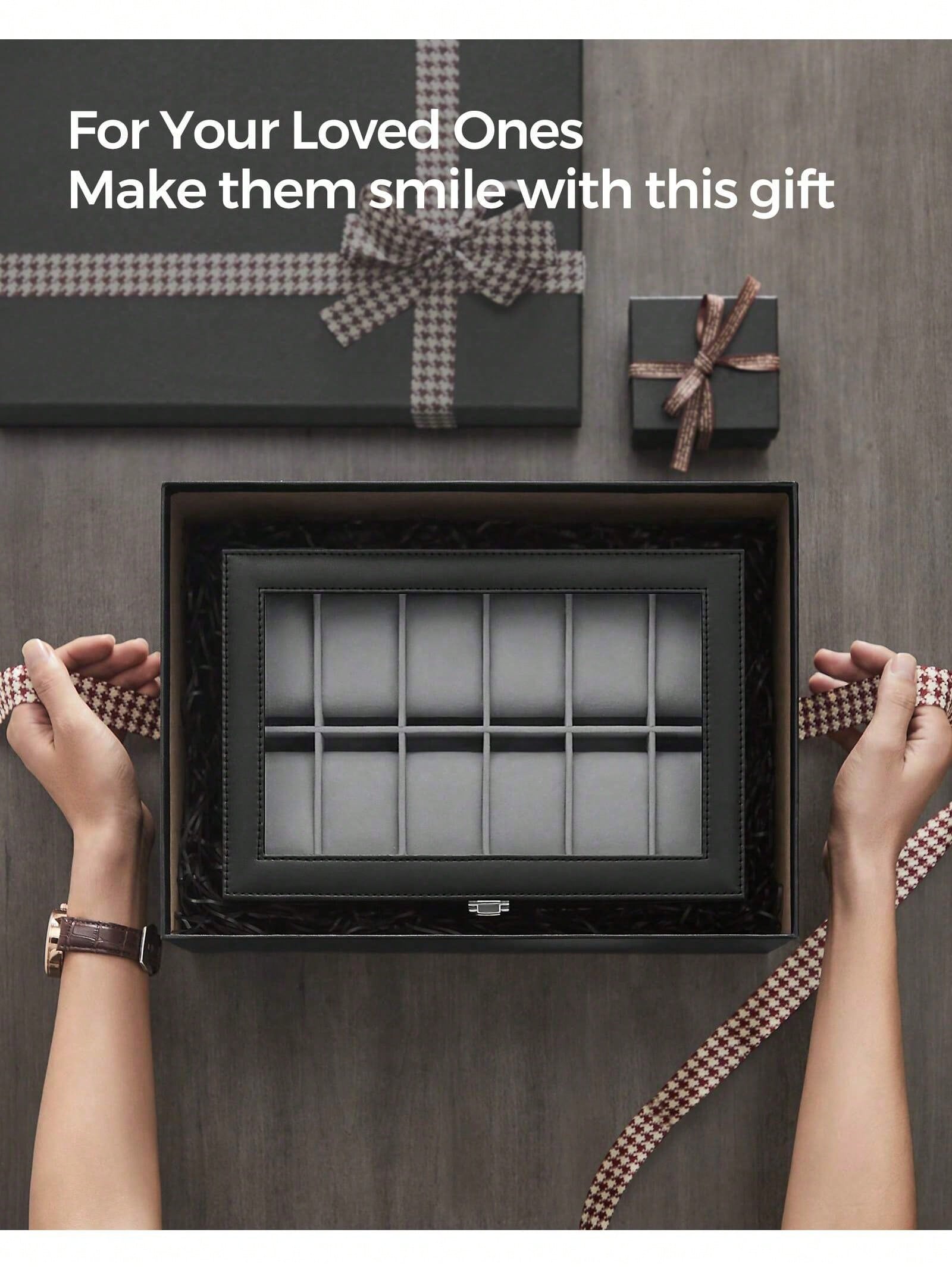 12-Slot Lockable Watch Box wit - Body Jewelry Organizer review and price