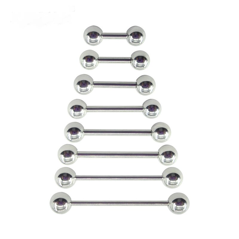 2 Pieces 0.8mm Stainless Steel - Industrial Barbell Long review and price