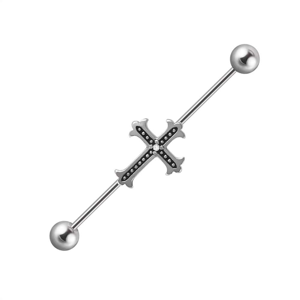 1PC Stainless Steel Man Indust - Industrial Barbell Long review and price