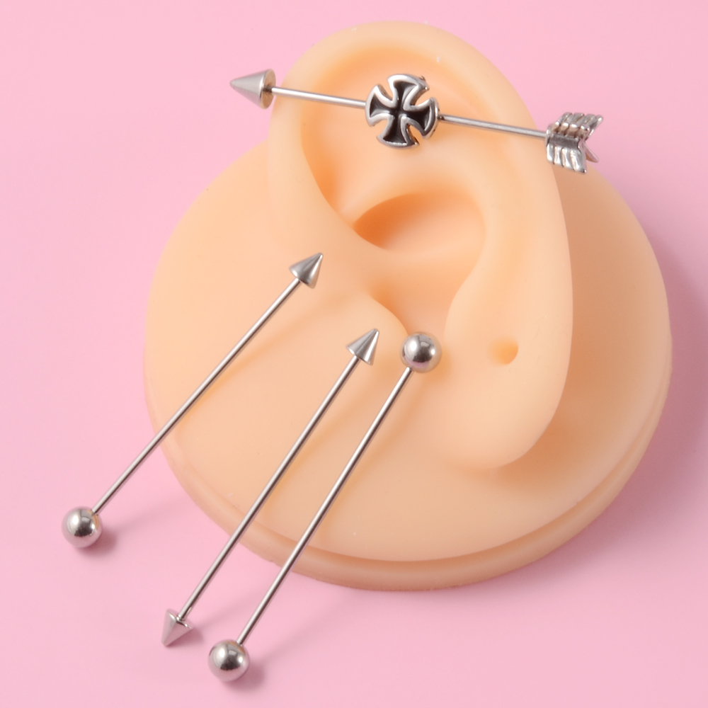 1PC Stainless Steel Man Indust - Industrial Barbell Long review and price