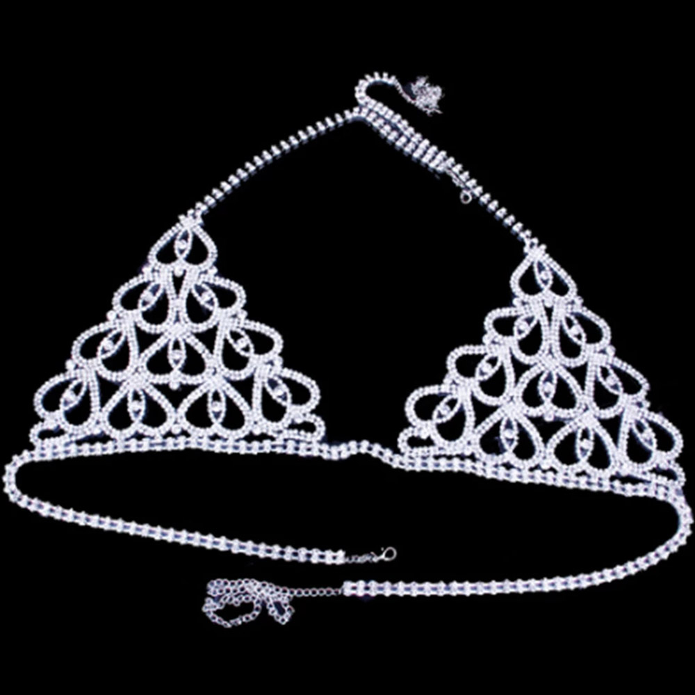 Fashion Rhinestone Heart Bra T - Body Jewelry Retainers review and price