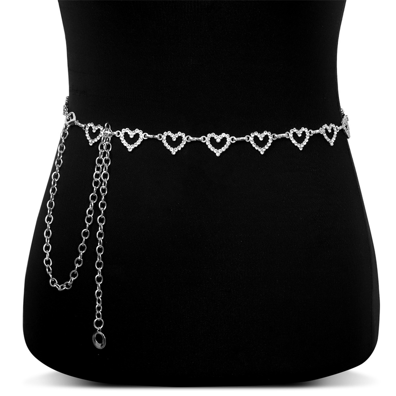 Fashion Rhinestone Heart Waist - Body Jewelry Dress review and price