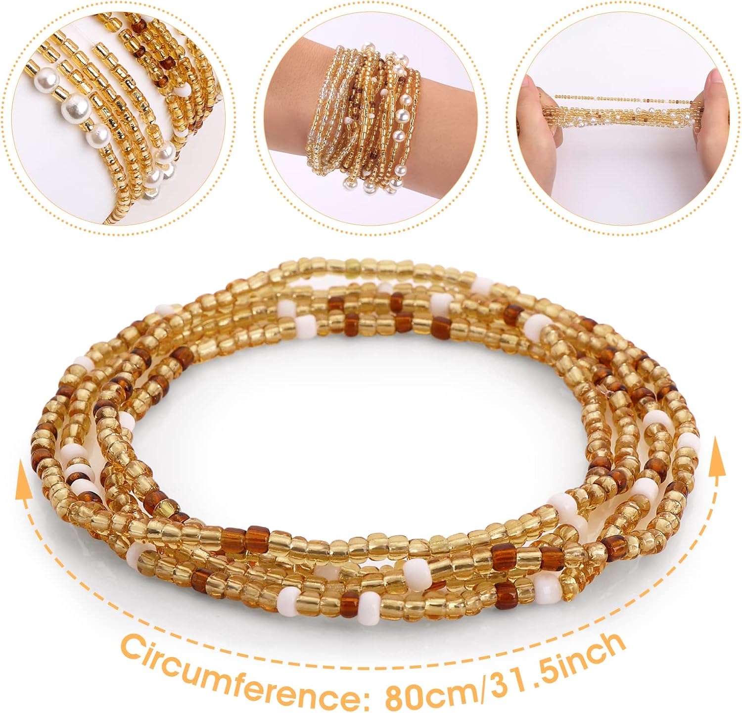 Waist Beads for Women Belly Be - Body Jewelry Ends review and price