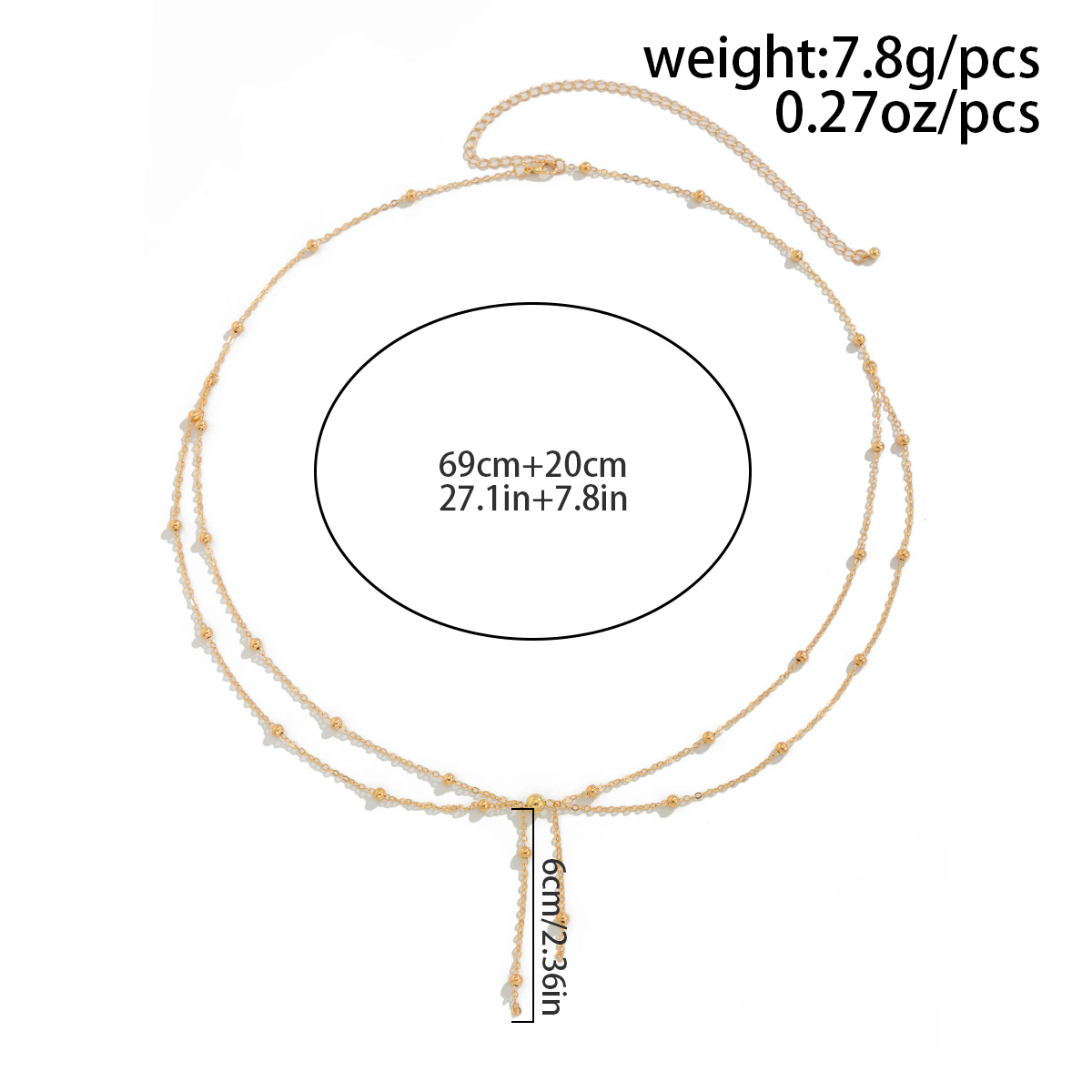 KunJoe Multilayer Gold Color T - Body Jewelry Dress review and price