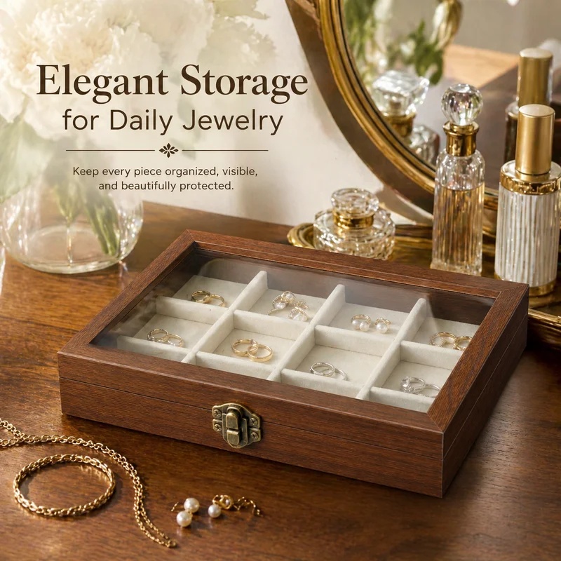Bedroom Desktop Walnut Pattern - Body Jewelry Organizer review and price