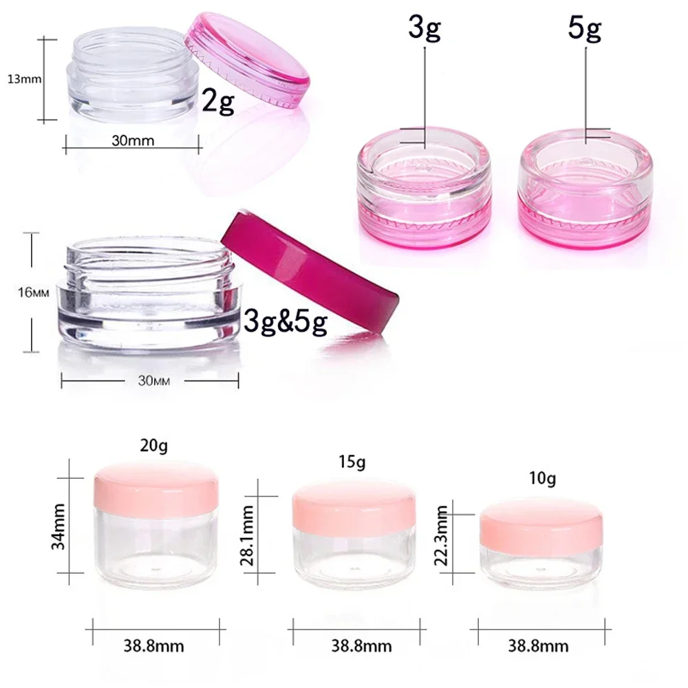 100Pcs 2g-20g Empty Small Cosm - Body Jewelry Storage review and price