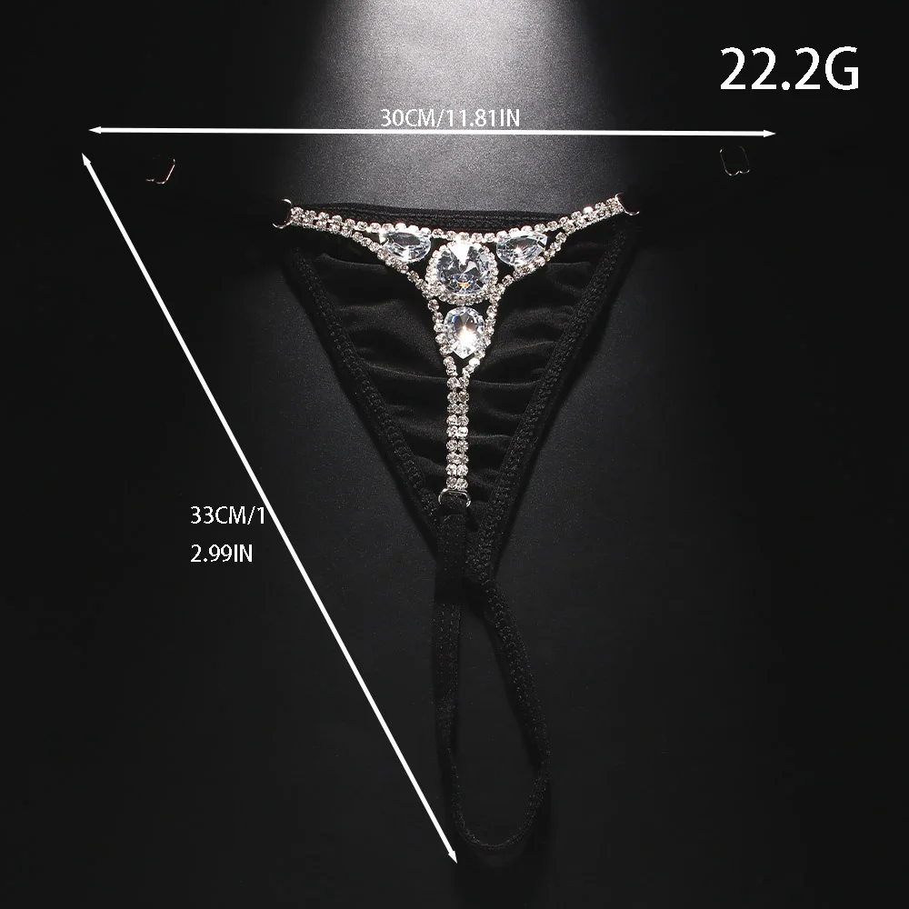 Sexy Round Rhinestone Thong Ad - Body Jewelry Retainers review and price