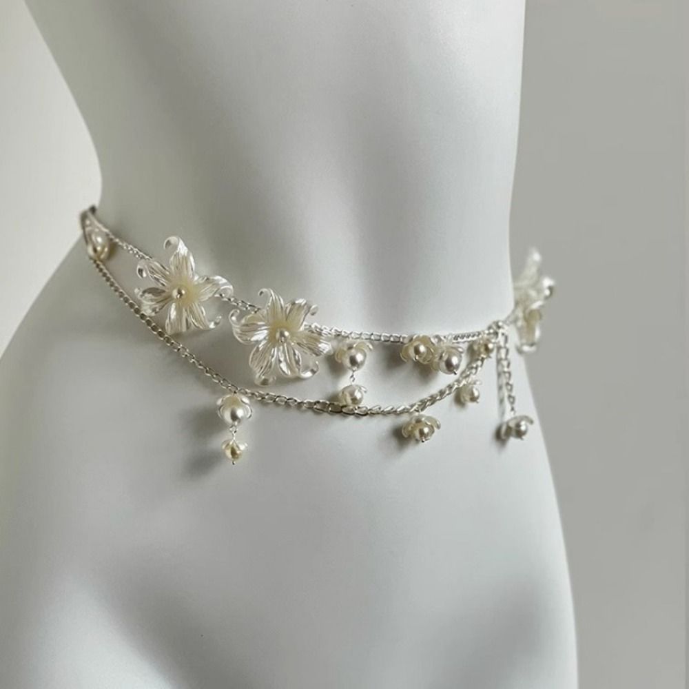 Fashion Elegant Pearl Waist Ch - Body Jewelry Ends review and price