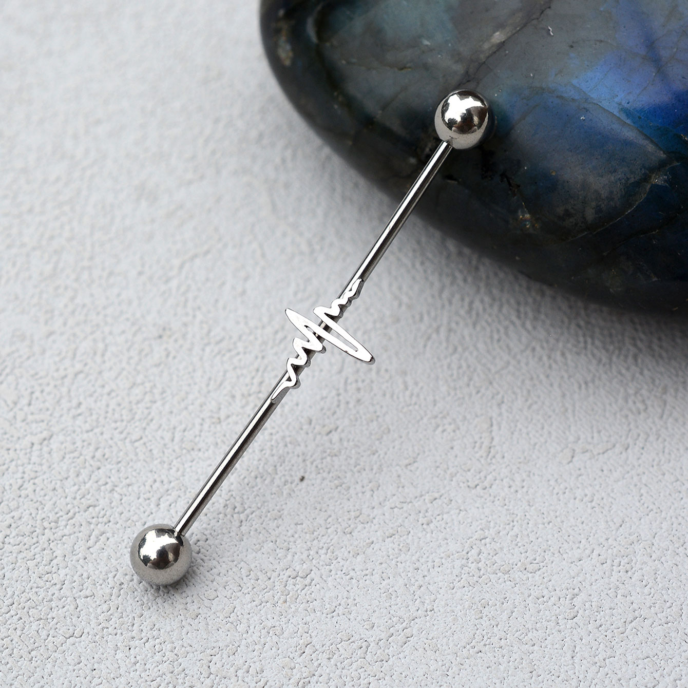 1PC 16G Stainless Steel Long I - Industrial Barbell Long review and price
