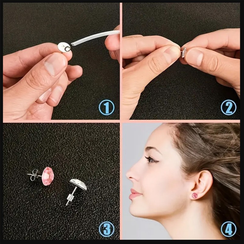 1 Set Box Ear Hook Single Loop - Body Jewelry Organizer review and price