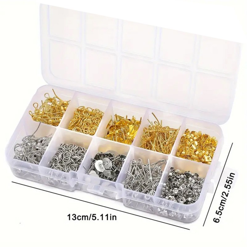 1 Set Box Ear Hook Single Loop - Body Jewelry Organizer review and price