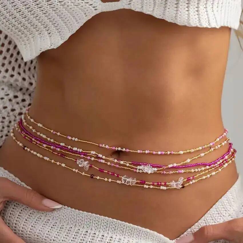 SHIXIN 6Pcs/Set Boho Colorful  - Body Jewelry Ends review and price